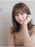 スモーキートパーズ×外ハネスタイル