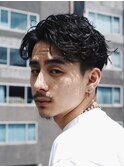 名古屋栄フェザーパーマフェザーショートmen'sテーパーフェード