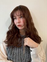 ユーフォリア 青山(Euphoria)&nbsp;大人ブラウンカラー&パーマ風ウェーブスタイル
