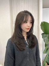 クローブ(CLOVE) レイヤーカット×オリーブグレージュ