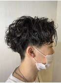 ツーブロックスパイラルパーマ
