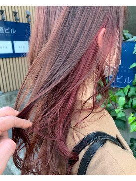 アクト 仙川店(ACT) ピンク＆ピンクベージュ　インナーカラー