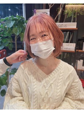 ナップヘアー NAP hair ピンクベージュ