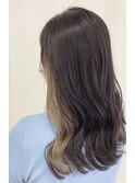地毛風カラー×インナーベージュ
