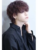 コンフィデンス メンズヘアー(confidence MEN'S HAIR)&nbsp;リョースパイラル『スパイラルパーマ×赤髪カラー』新宿/新宿駅