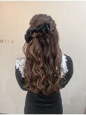 推し活♪ふわふわハーフアップ 量産型ヘアメ