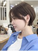 モードに大人可愛いダークアッシュイメチェンショートボブ