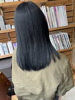 ヘアカロン 熊本本店(Hair CALON) ブルーブラック/ブリーチなしカラー