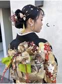 タイトシニヨン×金箔
