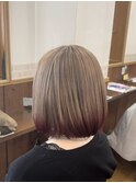 TOPHAIR】エンドカラーベージュピンク×TEN