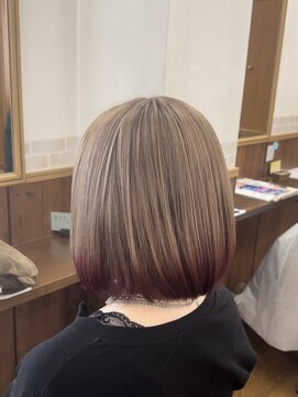 トップヘアー 本店(TOP HAIR) TOPHAIR】エンドカラーベージュピンク×TEN