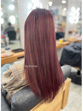 アベリア(Abelia) 【 Abelia 】　ワインレッドカラー・シールエクステ