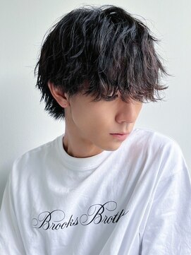 ツーダブル 豊中店(WW..) ツイストスパイラルパーマ波巻きスパイラル刈り上げマッシュ