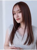 韓国レイヤー顔周りカット透明感カラー髪質改善艶髪シースルー