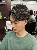 フェザーパーマ/スパイキーショート/ブルーブラック