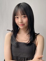 エトラ 渋谷店(etora) 小顔 前髪 レイヤーカット くびれヘア ハイライトカラー"