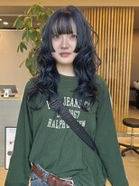 ニール(niil)&nbsp;【REINA】ネイビーブルー×姫カット