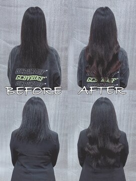 リップ 大阪本店(LIP) 【レミー100%最高級人毛/ロング】シールエクステ60枚+カラー