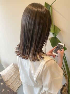 ロンドリゼル 札幌(Lond RiseL) オリーブグレー/前髪/ボブ/マロンベージュ/レイヤーカット/小顔