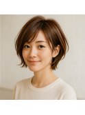 ナチュラルな雰囲気の大人ショート♪