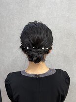 メゾンドムニ 恵比寿(Maison de MUNi)&nbsp;パールが可愛いヘアセット