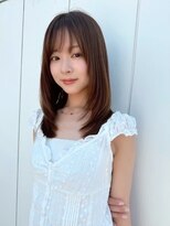 シーシンジュク 新宿南口(Sea shinjuku)&nbsp;ココアベージュ×レイヤー[小顔/黒髪/オリーブグレー]