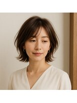 スープレックス ヘアーデザイン(SOUPREX HAIR DESIGN) 大人エレガントエアリー外ハネボブ 20代 30代 40代 50代 60代