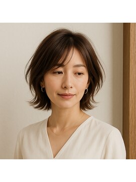 スープレックス ヘアーデザイン(SOUPREX HAIR DESIGN) 大人エレガントエアリー外ハネボブ 20代 30代 40代 50代 60代