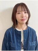 透明感ブラウンベージュ/ミディアム/レイヤーカット