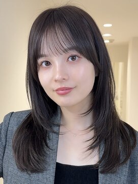 アイトーキョーエス 渋谷(AI TOKYO S) 着物ヘア/ダークアッシュ/ミディアムレイヤーカット/渋谷