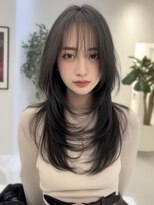 ネハス ナガオカ(nehus.nagaoka)&nbsp;xカット//ホワイトグレージュ/レイヤーカット/チェリーブラウン