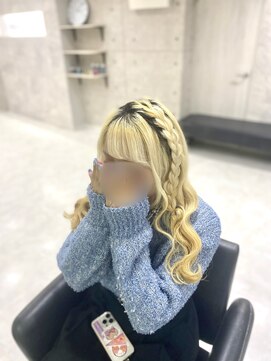 ヘア サロン クラン 東心斎橋店(hair salon clan) 編みたらしヘア
