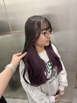 ゴウトゥデイシェアサロン 町田店(GO TODAY SHAiRE SALON)&nbsp;インナーカラー/カシスラベンダー