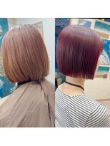 ラニハナクドウ(lanihana.kudo) #ミニボブ#サクラベージュ
