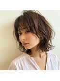 大人の柔らかレイヤーボブ