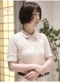 『ボブレイヤー』ハッシュボブ/顔まわりレイヤー/レイヤーカット