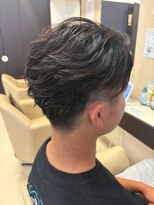 ヘアショップエヌアンドエー 久喜 栗橋店(hairshop N&A)&nbsp;骨格補正 波巻きパーマ ツーブロック朝ラクメンズヘア
