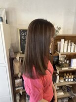 ムエール(mouair)&nbsp;ハイライトブリーチで作る透け感ベージュカラー