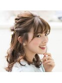 ハーフアップ