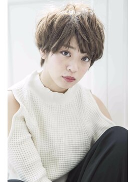 ミエルヘアーエスト 新宿店(mielhair est) 無造作くせ毛風ナチュラルショート　【新宿】