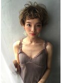 クシャレハニーヘアマーメイドアッシュエフォートレス厚めバング