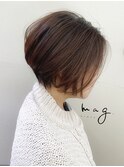【mag ginza】絶壁解消くびれひし形ボブ×ハイライト