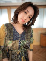 ディバイン ティエドゥール お花茶屋(divine tiedeur)&nbsp;前髪無し×ミディアムボブ