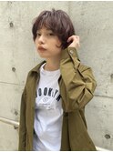 くせ毛風マッシュショート