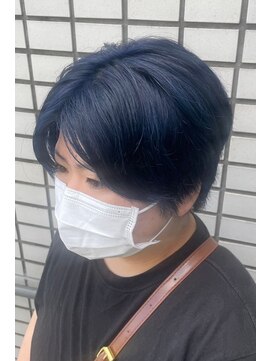 バサ 鷺ノ宮店(BASSA) 【ISHIDUKA　スタイル】ディープブルー×大人ショート