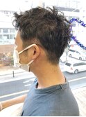 MEN'S HAIR  センターパート　ツイストスパイラル　韓国マッシュ