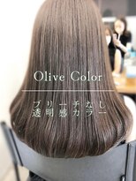 フォンズ(FONS)&nbsp;ブリーチなし透明感カラー/オリーブグレージュ/オリーブカラー