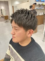 ブランチオム 宇佐店(branch homme)&nbsp;【ナチュラルパーマ】アップバングショート