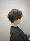くびれショート カーキアッシュ ◎30代40代50代