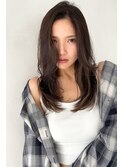 シャギーフェイスレイヤーアッシュブラウン　n5.27